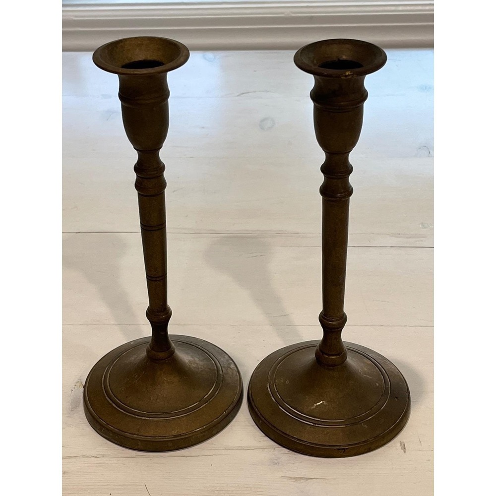 Antique Candlestick Holders Set of 2 Vintage Home‎ Decor